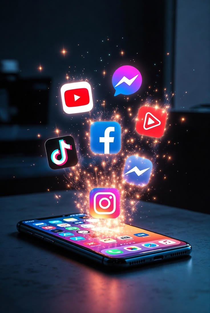 Réseaux sociaux sur mobile